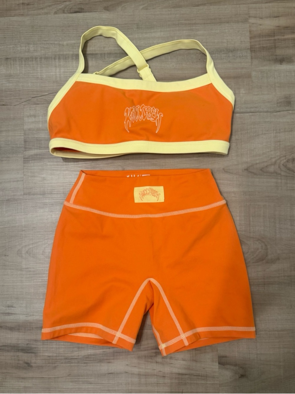 Kill Crew Orange Swim Two-Piece with Cream Trim